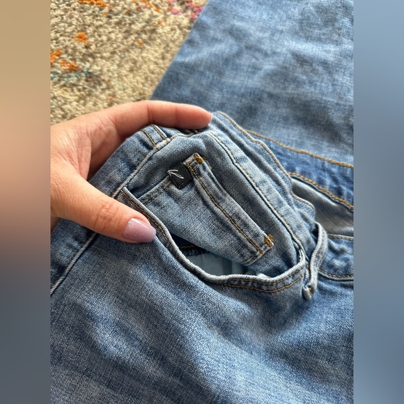 Women’s KanCan Ripped Edgy Jeans Cheetah Print Sections Size XL - Picture 3 of 13